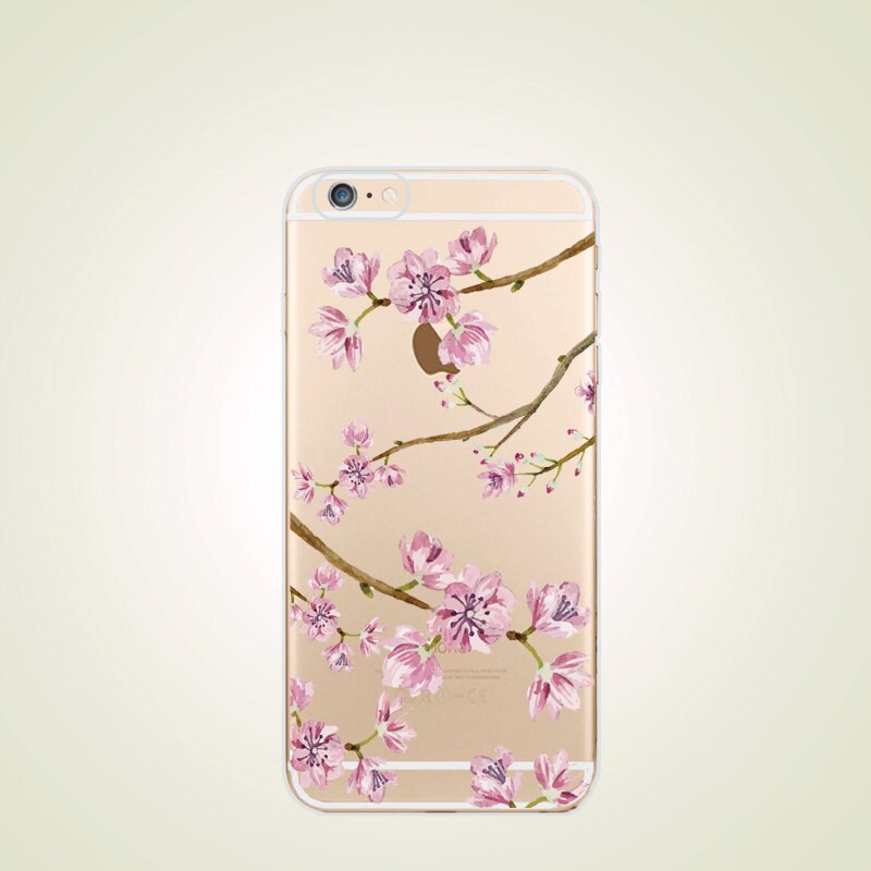 Cherry Blossom TPU Soft case for iPhone 7 / 7 Plus / SE / 6