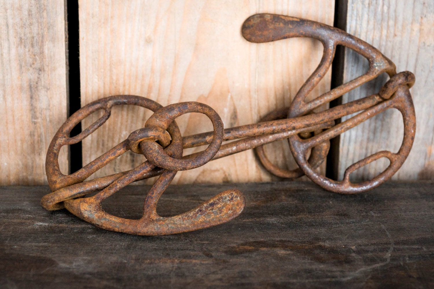 Vintage Antique Horse Bit Cast Iron Rustic Horse Bit