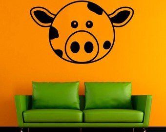 Cow decal | Etsy