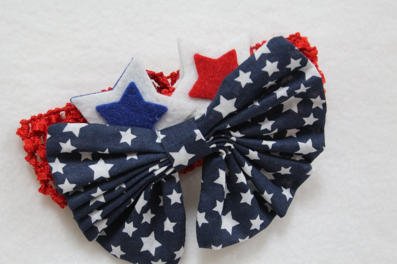 4th of July Headband baby girl red white and blue headband
