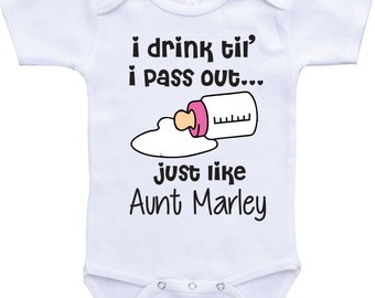 I drink until i pass out funny baby onesies aunt and niece baby clothes aunt onsie auntie onesie baby aunt shirt baby girl clothes auntie