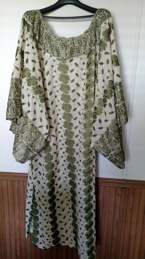 African Boubou Flowing Sleeved Robe with Iborun Shoulder Scarf