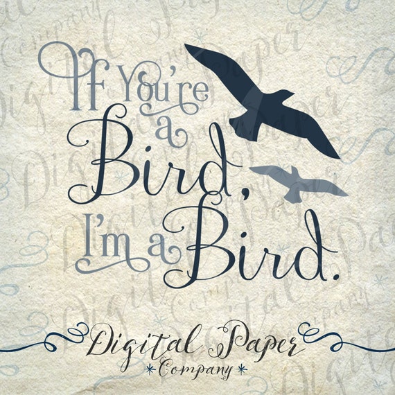 Items similar to You're A Bird I'm A Bird The Notebook Quote SVG Vinyl