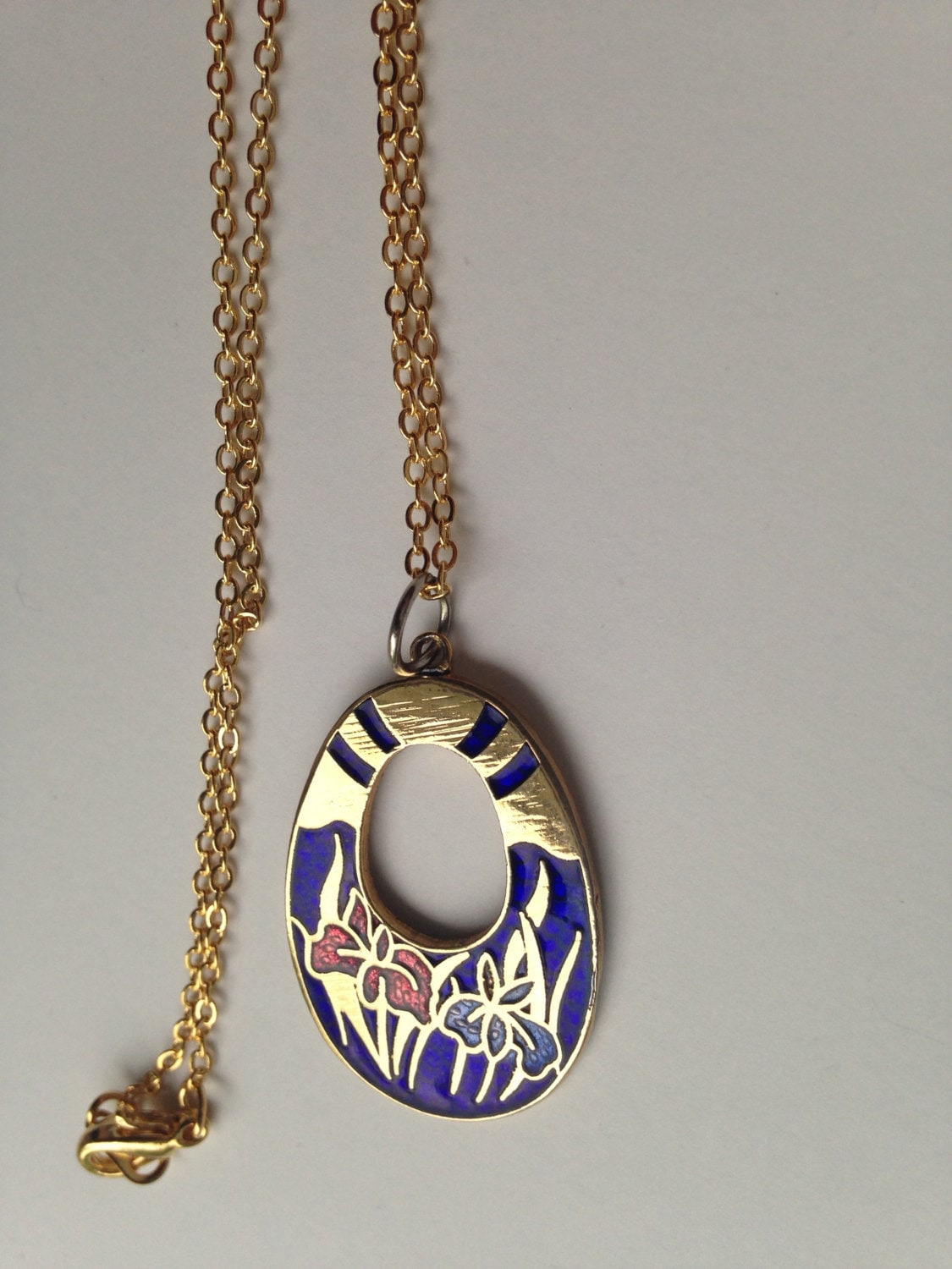 Cloisonne pendant cloisonne pendants blue cloisonne