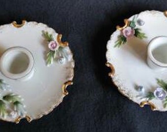 Vintage Lefton Candleholders