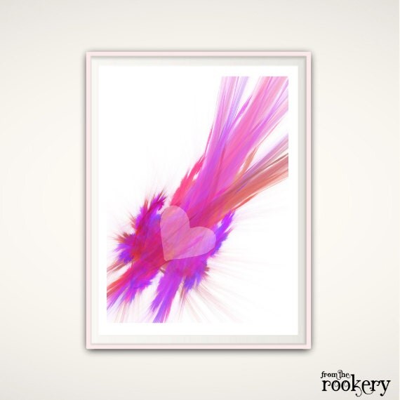 Girly Wall Art Feminine Wall Art PRINTABLE Pink Art Girls