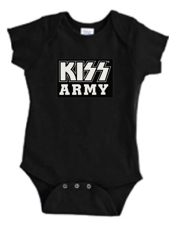 Kiss Band onesie Baby Rock N Roll Unisex Onesie Kiss by KMGear