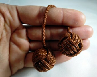 Begleri Worry Beads Brown Paracord Skill Toy Fidget Toy Stress Toy
