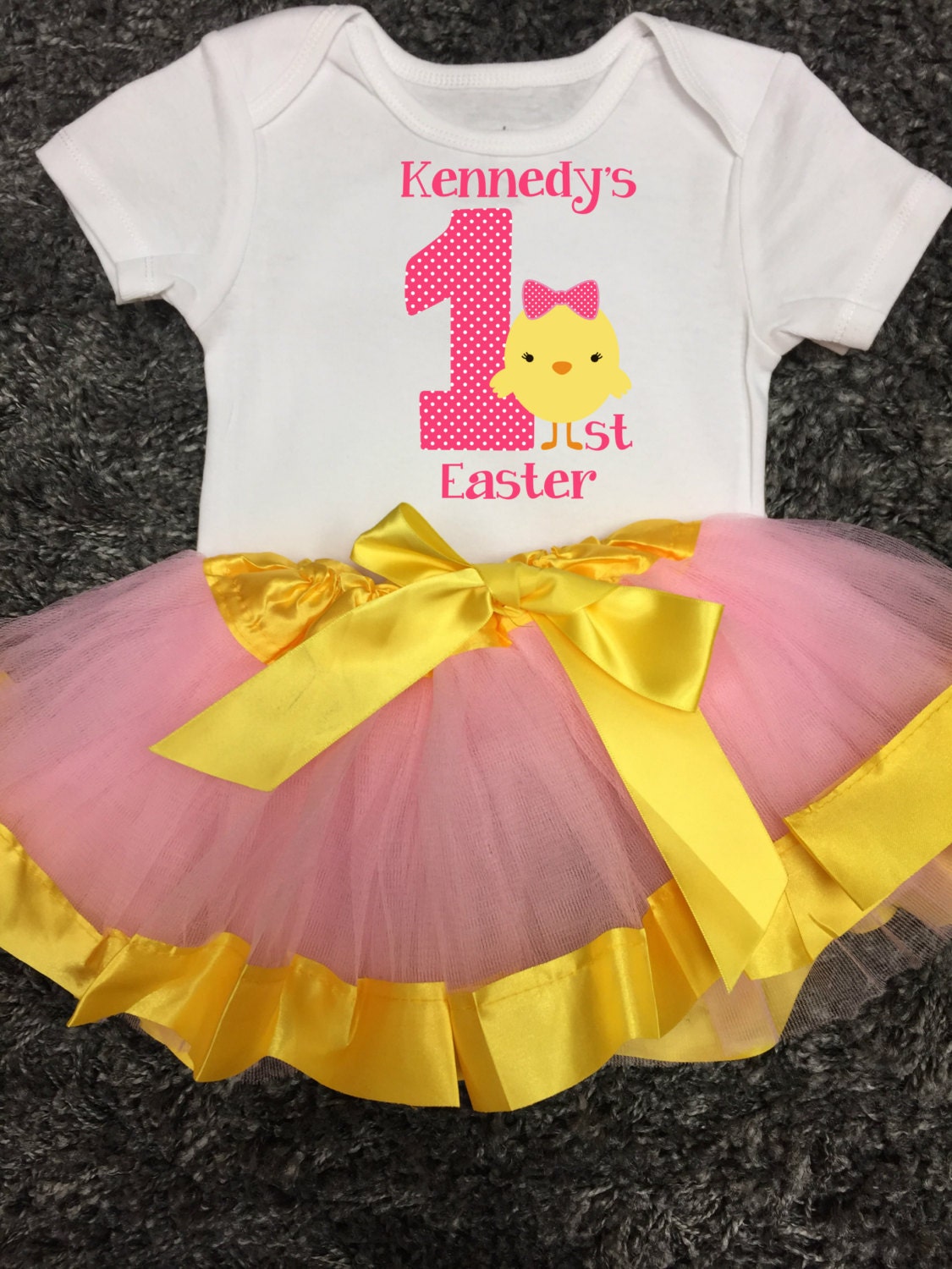 Baby's 1st Easter Outfit Easter Tutu Easter Chick by FunMunchkin