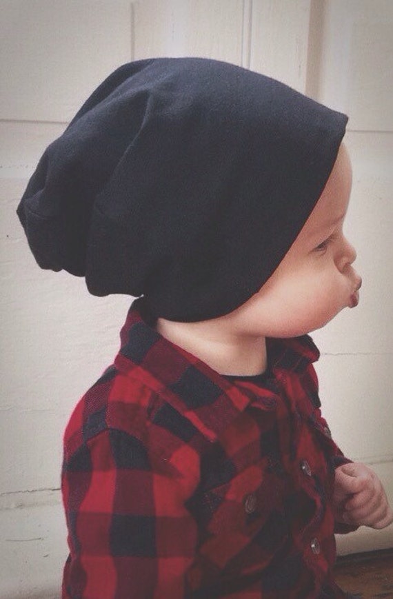 Hipster Black slouchy beanie hat baby hat hipster by ...