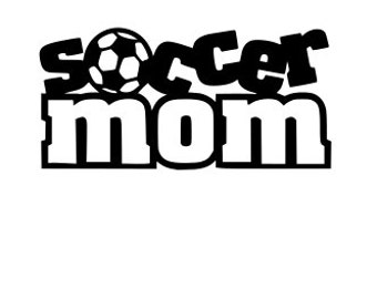 Soccer, Mom, SVG File. For Silhouette or Cricut Machines. For use with HTV, Oracle 631/651, Paper cutter file