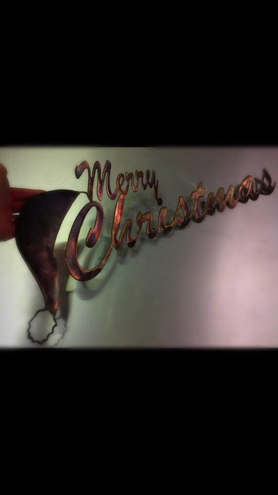 metal wall art Christmas Decoration metal sign holiday