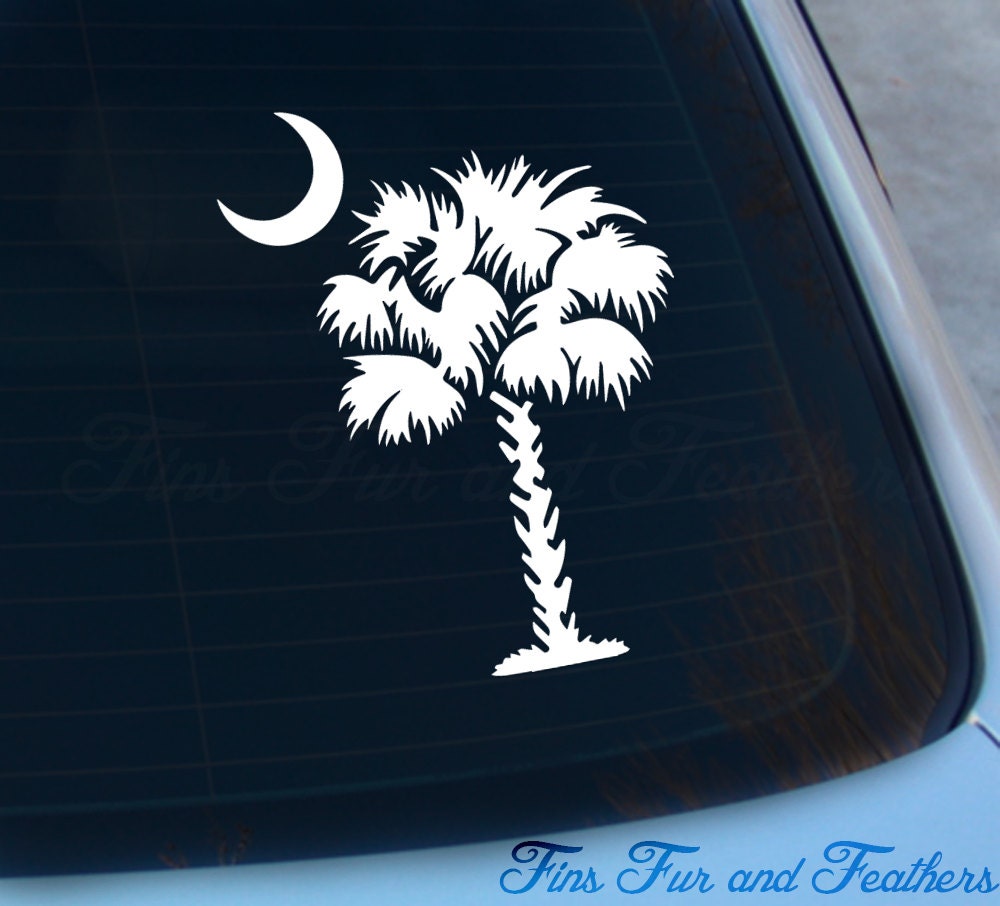 Palmetto Tree Decal South Carolina Sticker SC Carolina