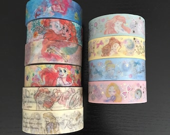 24" SAMPLES of Disney princess washi tape (D05)