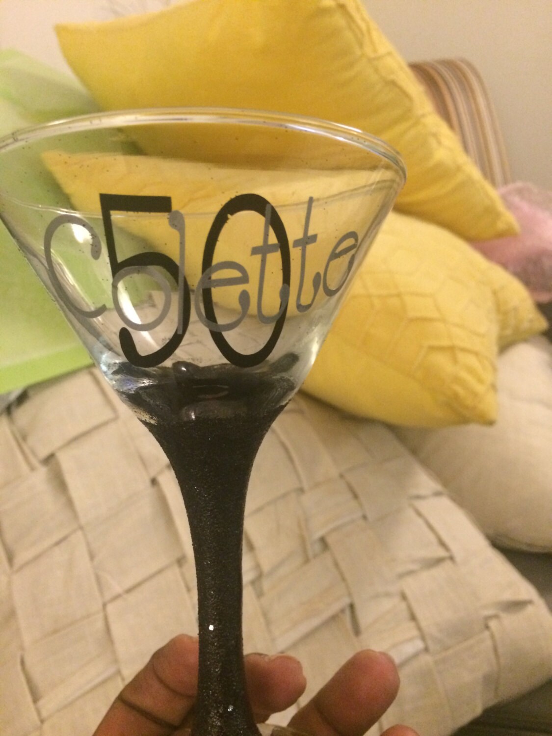 50 Shades of Grey Personalized Martini Glasses Party Favors