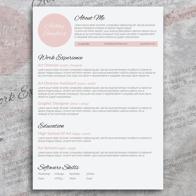 modern resume template word free download