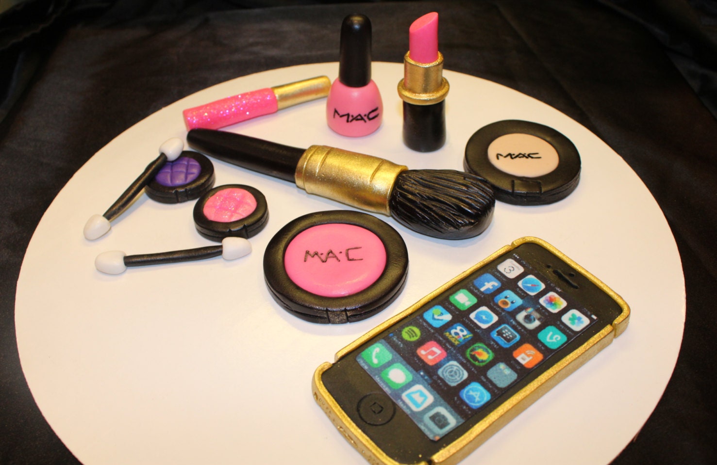 MAC Makeup Cake Topper & iphone ! from NaomisSweetArt on ...