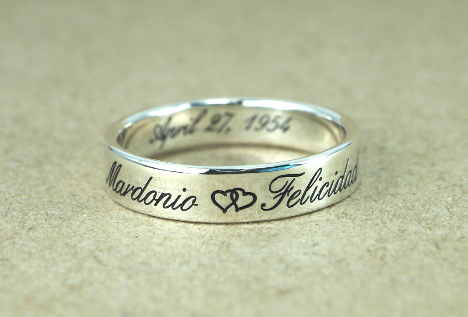 His and Her Promise Ring Matching Promise Rings Sterling