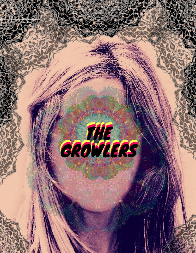 the growlers los growlers the growlers art print by Liedroom