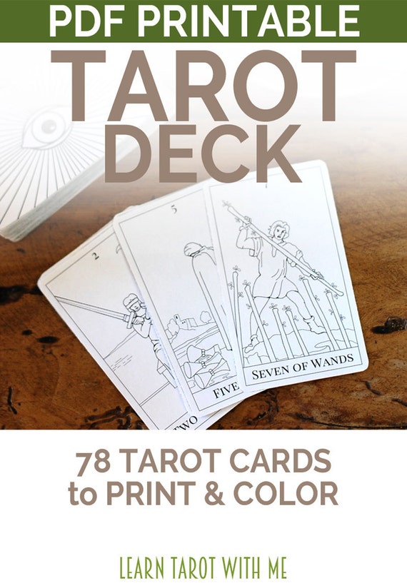 Download Printable Tarot Deck a tarot card deck and printable tarot