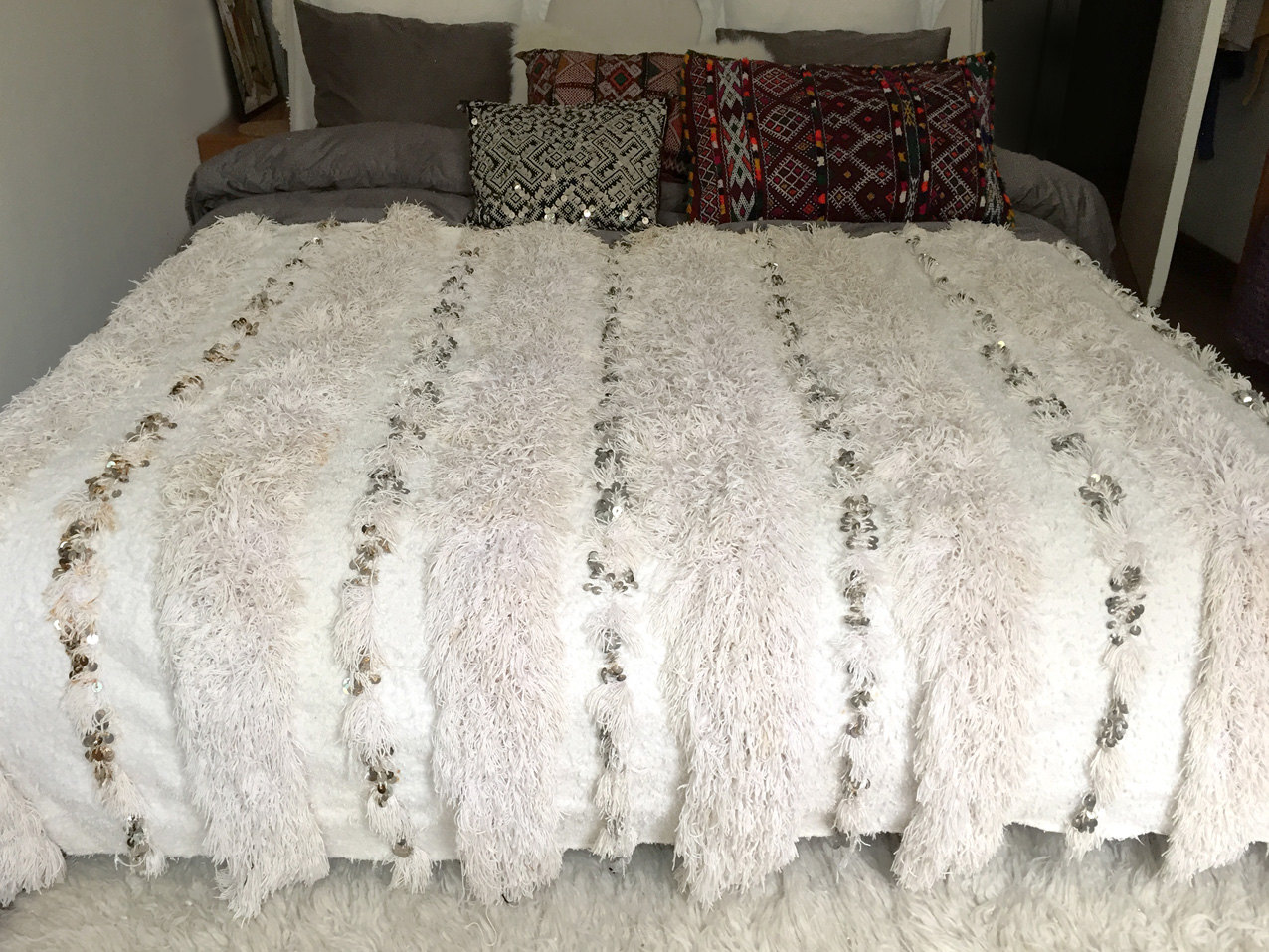 Moroccan wedding blanket RENATA Vintage Berber