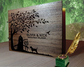 Rustic Wedding Guest Book / Harry Potter Guest by weddingdecor555