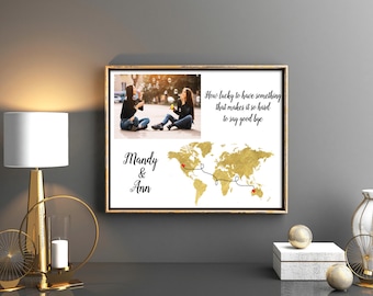 Best friend graduation gift best friend long distance graduation gifts for friend long distance print Christmas gift for friend moving away