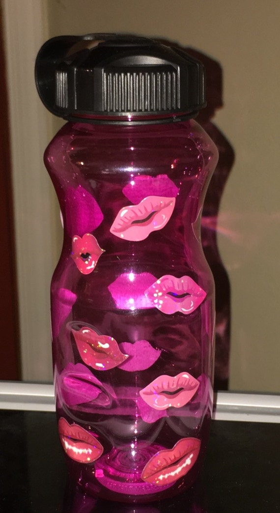 Items similar to Shimmer Lips Water Bottle on Etsy