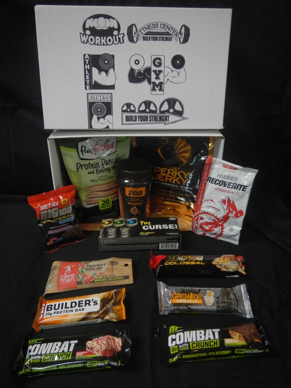 Fitness Gym Themed Gift Basket by Fitasticgiftbasket on Etsy