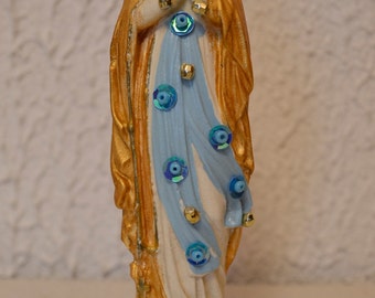 DIY Virgin statue plaster/ Statue vierge Marie plâtre