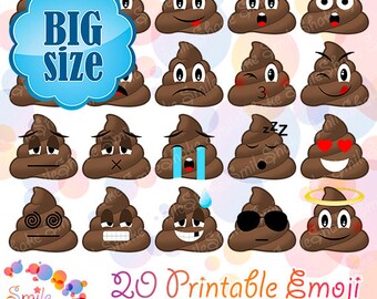 PNG Poop Emoji ClipArt Digital Smiley Faces Emoji Birthday