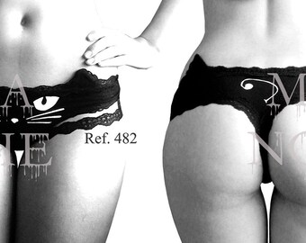Cat lingerie- Meow panty- Cat underwear- Kitty lingerie- Cat clothing
