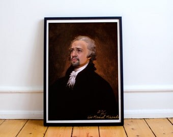 Alexander Hamilton (Lin Manuel Miranda) Classic Painting Photoshop Poster 5x7 8x10 12x16 13x19 18 x 24