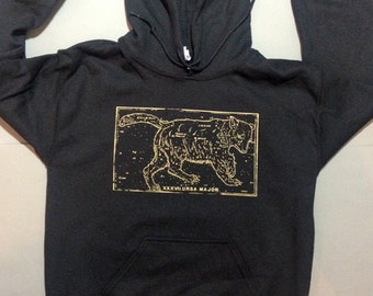 Ursa Major hoodie, constellation, celestial clothing, black pullover hoodie, 1AEON ursa major unisex Hoodie, S-XXXL