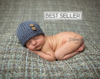 Newborn Hat Boy, Newborn Photo Prop Boy, Newborn Boy Hat Photo Prop, Newborn Boy Props, Newborn Beanie, Knit Newborn Hat, Best Selling Items