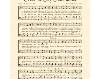 PRECIOUS MEMORIES 8x10 Antique Hymn Vintage by VintageVerses