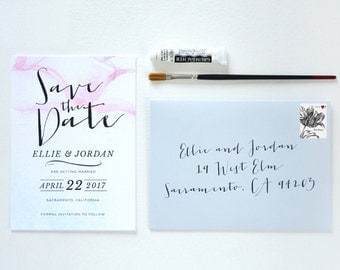 Antheia Watercolor Save the Date - SAMPLE ONLY (Price is not full order per unit price, see description)