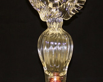 Hand Blown Glass Art Garden Art Sculpture Angel Oneil 6685