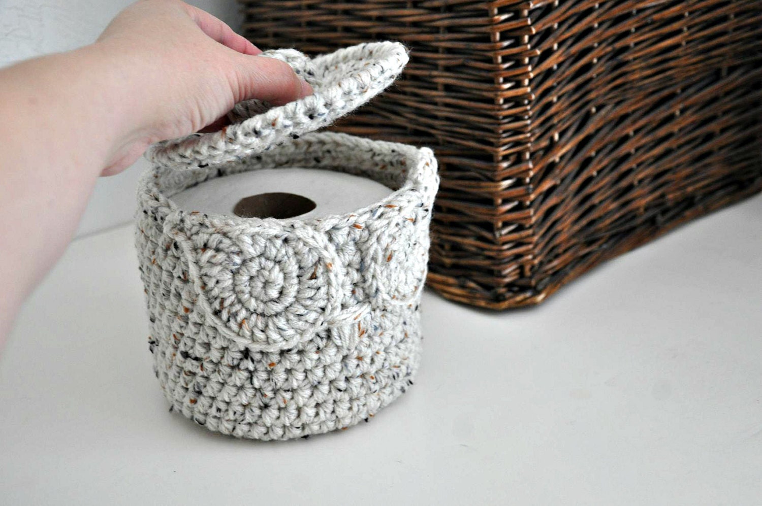 Owl Toilet Tissue Basket Bathroom Decoration Spare Roll Holder