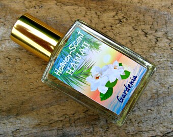GARDENIA PERFUME. Custom-Blended Roll-on Perfume. Made in Hawaii. 0.5 fl oz (15 ml).