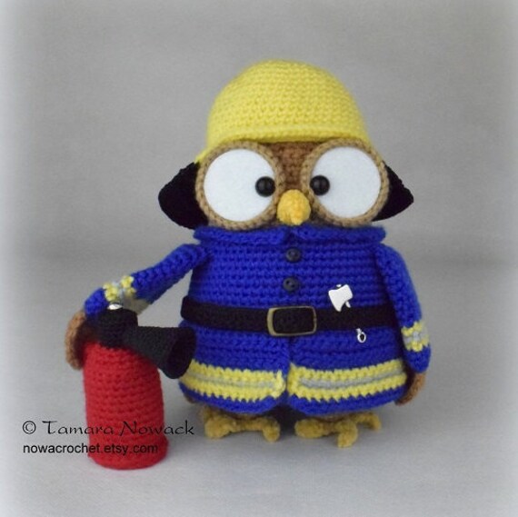 Firette the owl amigurumi PDF crochet pattern ebook