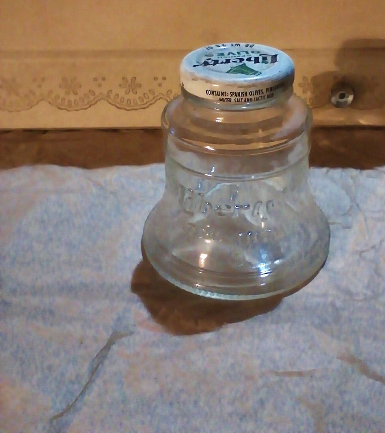 25 OFF Liberty Bell Jar Spanish Olives Bicentennial Bottle