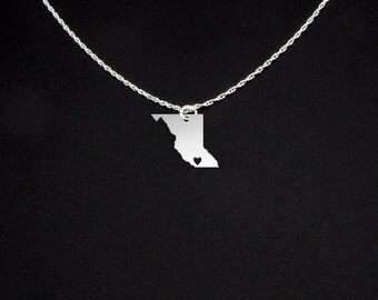 British Columbia Necklace - British Columbia Gift - British Columbia Jewelry