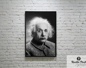 Albert Einstein Print, Wall Decor, Wall Art
