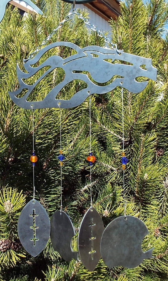 Denver Broncos Wind Chime Handmade NFL Superbowl
