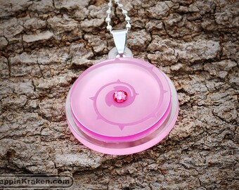 Steven Universe Rose Quartz Shield Acrylic Pendant