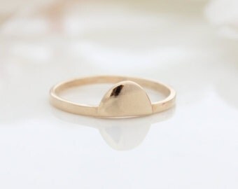 Moon Gold Ring | Stacking ring | Delicate gold ring | Gifts for her