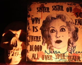 Bette Davis Stampa su legno 20 x 20 cm