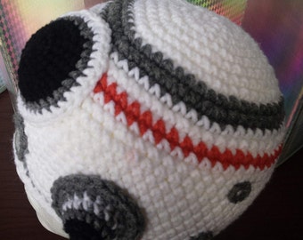 Crochet Star Wars Inspired- BB-8 Beanie hat - Kids hat- Adult hat -Robot hat -Boys hat- Droid Hat - Toddler hat - Accessories- Gifts- White
