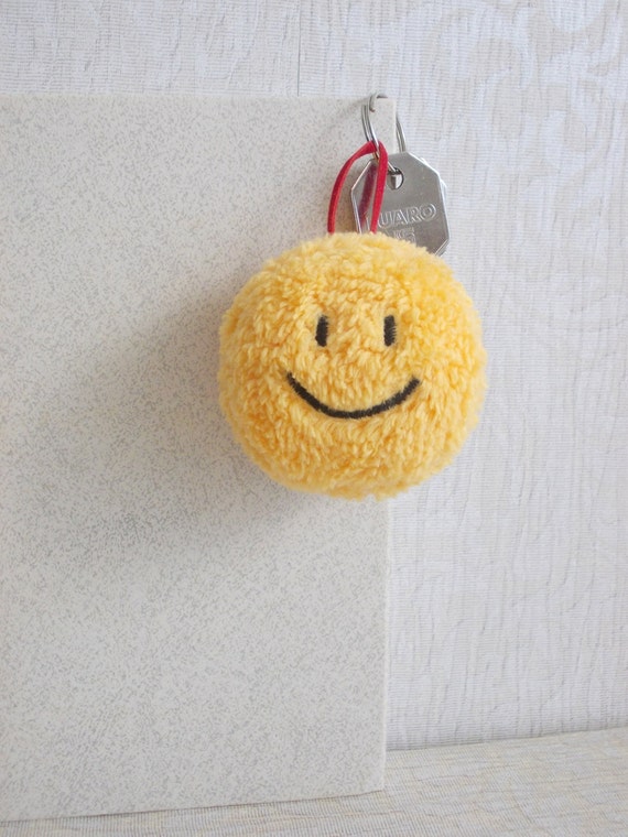 Cute keychain smiley face emoji happy face kawaii